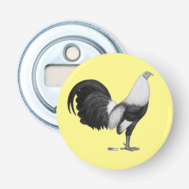 Gamecock Grey Duckwing Bottle Opener (Front)