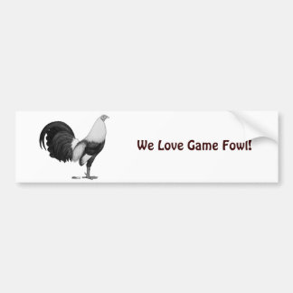 Gamecock Grey Duckwing Bumper Sticker