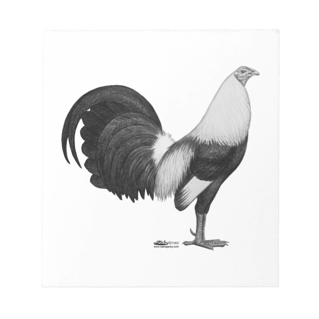 Gamecock Grey Duckwing Notepad (Front)
