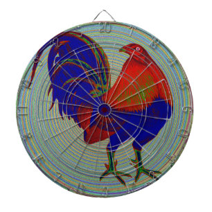 Gamecock: Impressionist Rooster Dartboard