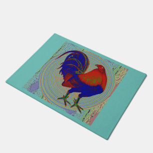 Gamecock: Impressionist Rooster Doormat