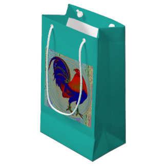 Gamecock: Impressionist Rooster Small Gift Bag