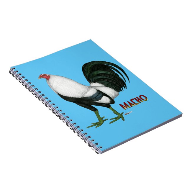 Gamecock Macho Duckwing Spiral Notebook (Right Side)