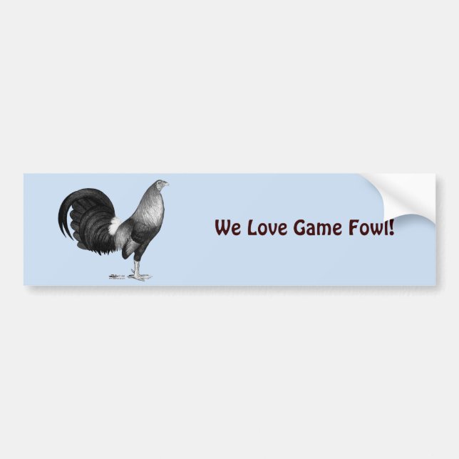 Gamecock Red Hatch Bumper Sticker (Front)