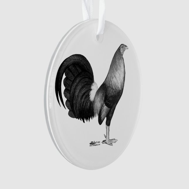 Gamecock Red Hatch Ornament (Front)