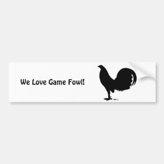 Gamecock Rooster Silhouette Bumper Sticker