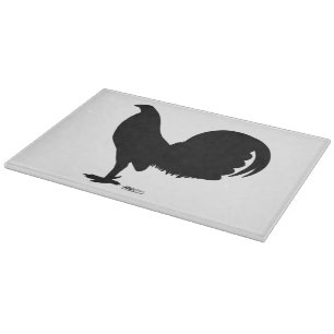 Gamecock Rooster Silhouette Cutting Board