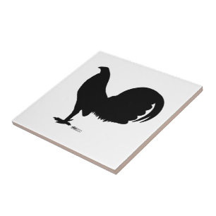 Gamecock Rooster Silhouette Tile