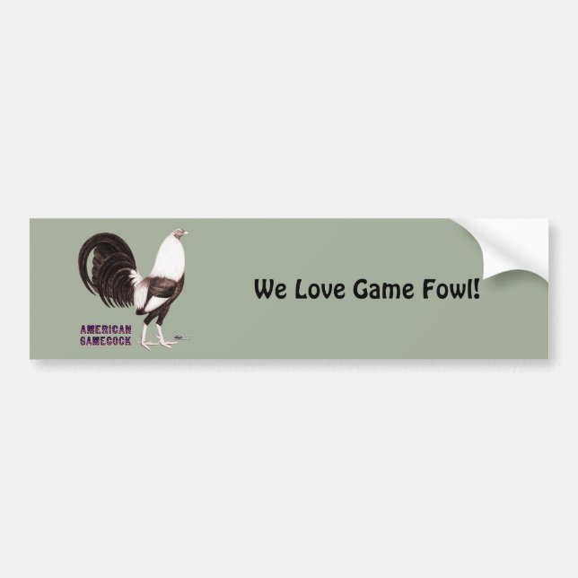 Gamecock Sepia Bumper Sticker (Front)