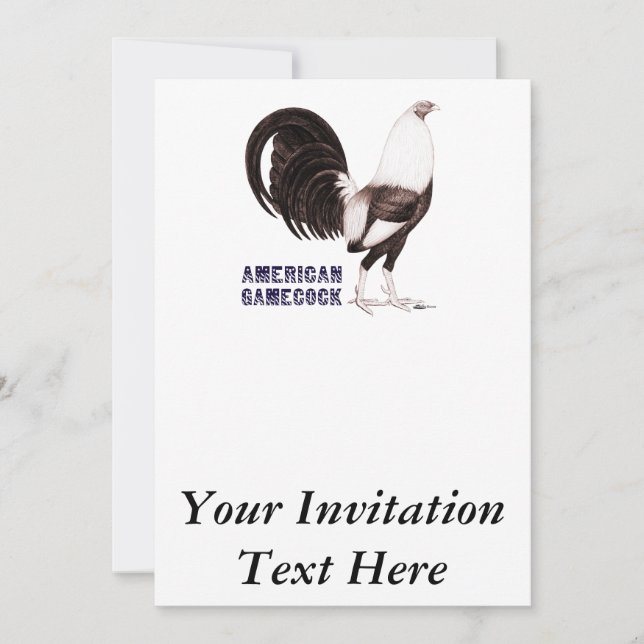 Gamecock Sepia Invitation (Front)