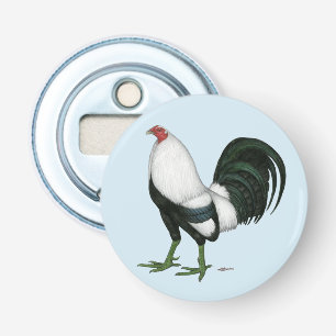 Gamecock Silver Duckwing Bottle Opener