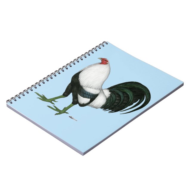 Gamecock Silver Duckwing Notebook (Left Side)