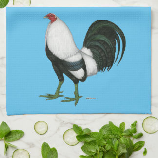 Gamecock Silver Duckwing Tea Towel