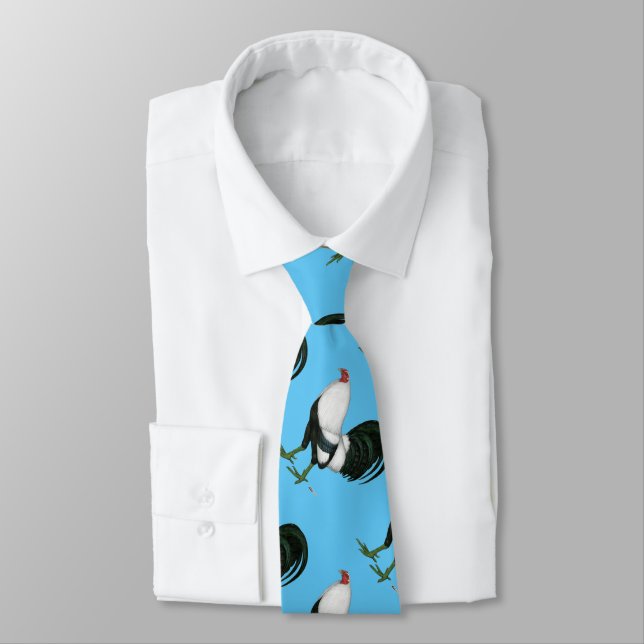 Gamecock Silver Duckwing Tie (Tied)