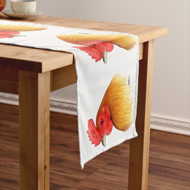 Gamecock Stag Pea Comb Short Table Runner (In Situ)