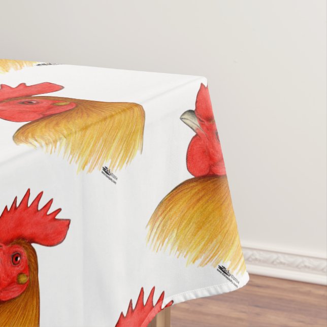 Gamecock Stag Single Comb Tablecloth (In Situ)