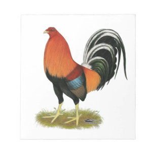 Gamecock Wheaten Rooster Notepad