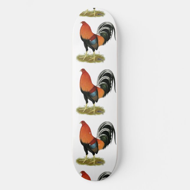 Gamecock Wheaten Rooster Skateboard (Front)