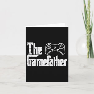 Gamefather Fun Gaming Fathers Day Parody Gamer Dad Card