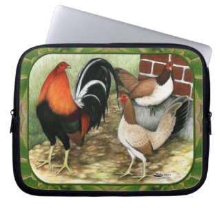 Gamefowl On the Farm Laptop Sleeve