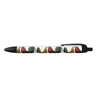 Gamefowl Pair Black Ink Pen