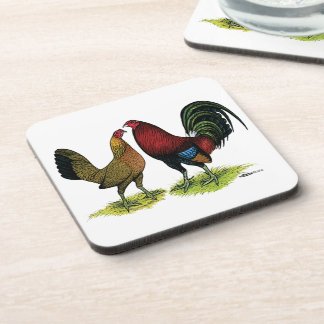 Gamefowl Pair Coaster