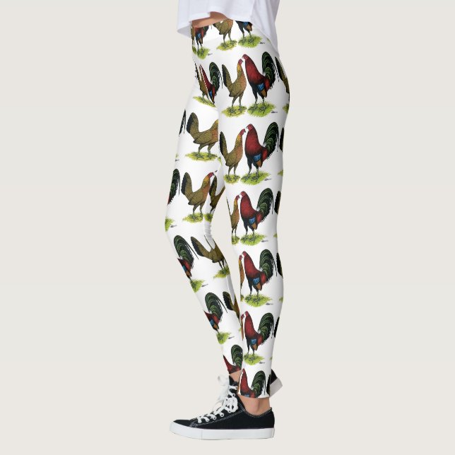 Gamefowl Pair Leggings (Left)