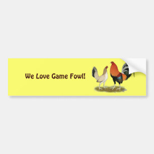 Gamefowl Wheatens Bumper Sticker