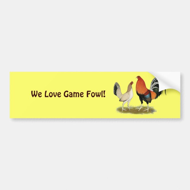 Gamefowl Wheatens Bumper Sticker (Front)
