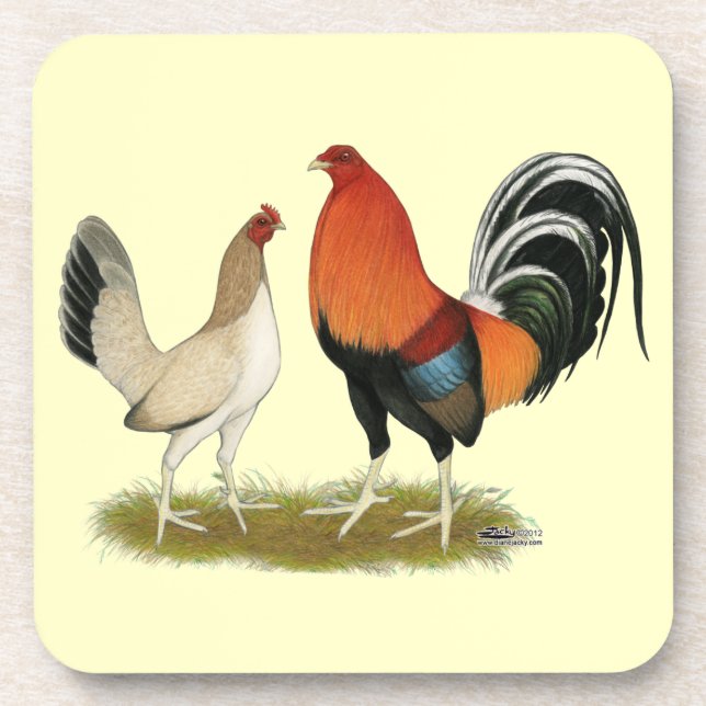 Gamefowl Wheatens Coaster (Front)