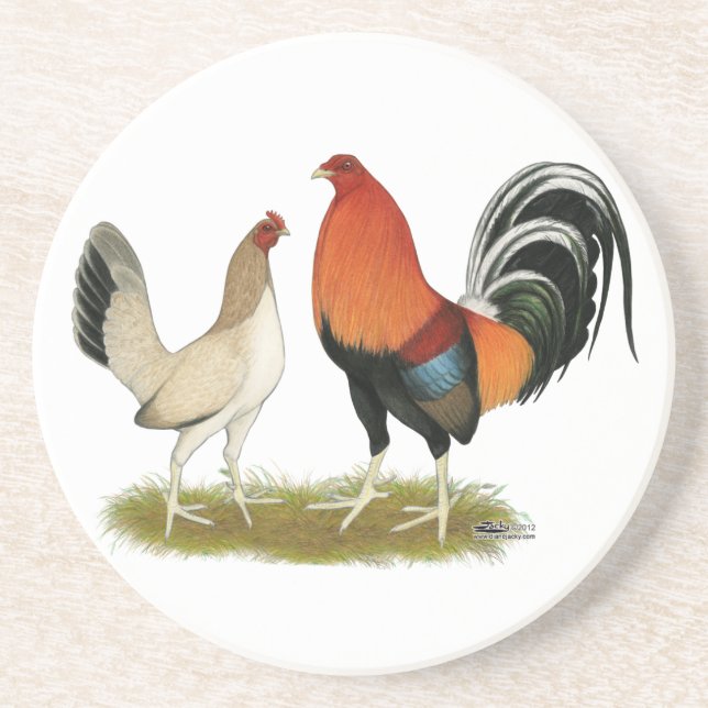 Gamefowl Wheatens Coaster (Front)