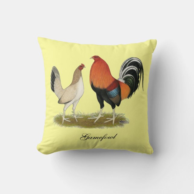 Gamefowl Wheatens Cushion (Front)