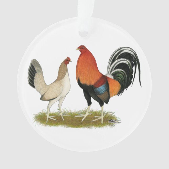 Gamefowl Wheatens Ornament (Front)