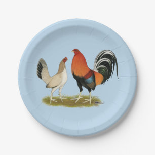 Gamefowl Wheatens Paper Plate