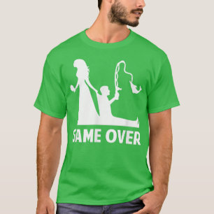 GameOver Bride Groom Wedding Bachelor Bachelorette T-Shirt