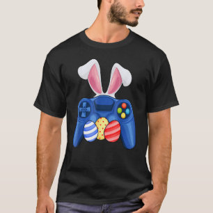 Gamepad Controller With Bunny Ears & Eggs Costume  T-Shirt