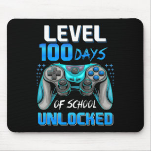 Gamer 100th Day Of School Level 100 Days Unlocked Mouse Pad