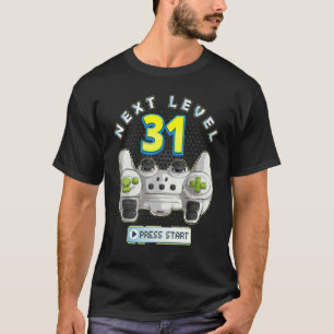 Gamer 31th Birthday Next Level 31 Game Controller  T-Shirt