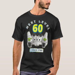 Gamer 60th Birthday Next Level 60 Game Controller  T-Shirt