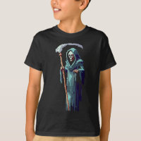 Gamer 8 Bit Pixel Art Video Game Grim Reaper Of De