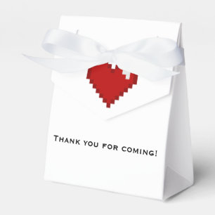 Gamer 8bit Pixel Heart Party Favour Box
