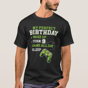 Gamer 9th Birthday For Boys 9 Year Old Perfect Gam T-Shirt