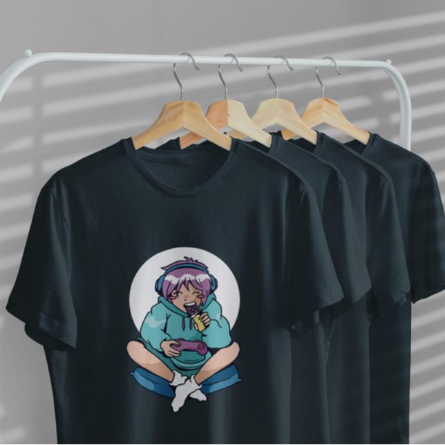 Gamer Anime Girl  T-Shirt (Creator Uploaded)