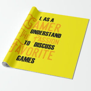 Gamer Art A Gamer Understand The Passion Wrapping Paper