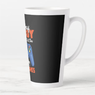 Gamer Art All My Daddy Time Playing Video Games Latte Mug