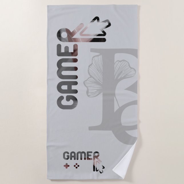 GAMER Beach Towel Abstract Trend Interior Decor (Front)