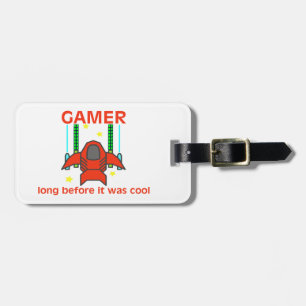 Gamer Before It Was Cool Retro Style Luggage Tag