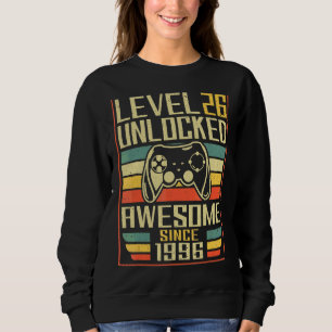 Gamer Birthday  26 Men Women Gaming Awesome Since  Sweatshirt
