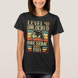 Gamer Birthday  41 Men Women Gaming Awesome Since  T-Shirt