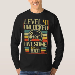 Gamer Birthday 41 Men Women Gaming Awesome Since T-Shirt
